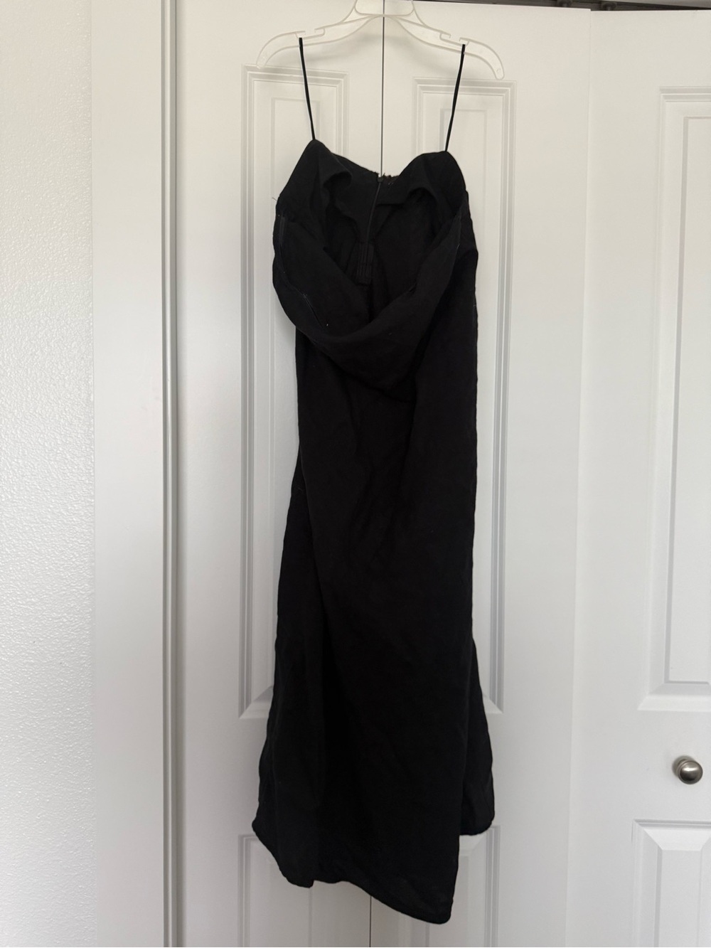 Banana Republic Black Simple Strapless petite Dress | size 12